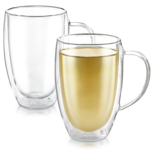Teabloom Double Walled Glasses - Set of 2 Insulated Glass