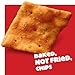 Cheez-It Snap'd Cheese Cracker Chips, Thin Crisps, Lunch Snacks, Cheddar Sour Cream and Onion, 45oz Case (6 Bags)