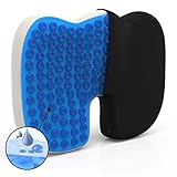 [page_title]-Mosswell® Ergonomisches Sitzkissen. Lässt Steißbein schweben. Steissbeinkissen mit Gel | Natürliches Sitzen | Lange Haltbarkeit. Sitzkissen für Bürostuhl | Inkl. Ebook