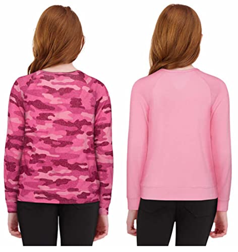 Lucky Brand Girls 2-Pack Long Sleeve Tee (Pink, Large)3