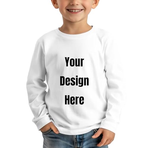 Image of Uourmeti Long Sleeve Tops for Boys Graphic T Shirts Teen Girls Active Pullover Tees