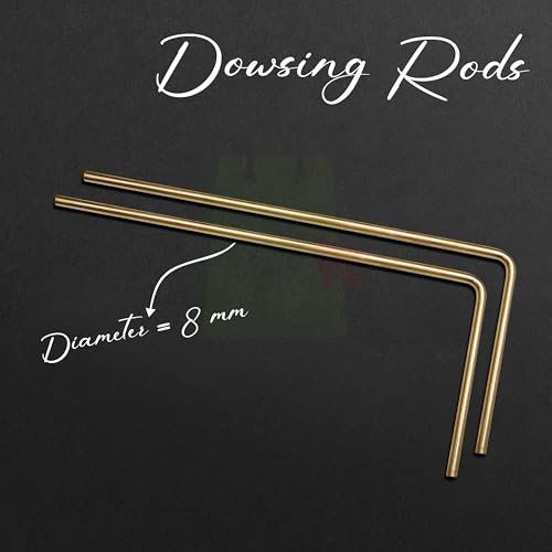 Image of Brass Dowsing Rods Pair | Diameter-8 MM | Energy Balancing | Aura Energy Checker | Feng Shui | Reiki | Dowser | Divining Rod | L-Rod | Only 2 Rods