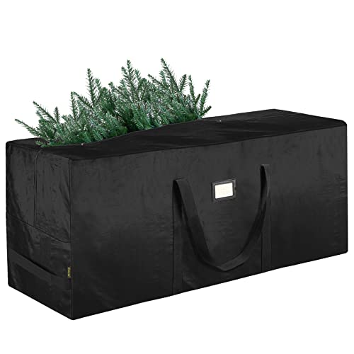 Baleine 9 Ft Christmas Tree Storage Bag, Heavy Duty Extra Large Artificial Christmas Tree Bag With Reinforced Handles And Dual Zippers Wide Opening (Black/Black, 9 Ft) #TOP12