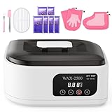Paraffin Wax Machine for Hands and Feet–Paraffin Wax Warmer with Auto-Timer and Keep Warm Mode, Paraffin Wax Bath Moisturizing Kit for Arthritis, Skin Hydration, Relax Muscles-White