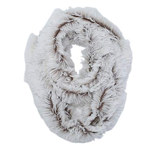 Women's Faux Fur Infinity Scarf Chic Soft Loop Circle Neck Warmer for Winter3