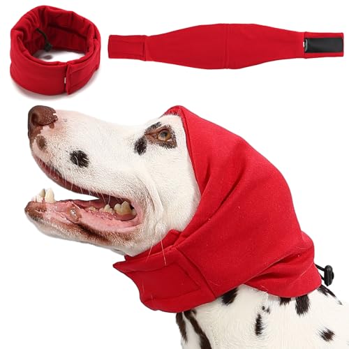 AOOLMOL Dog Ear Muffs Dog Head Ear Warp Anxiety Relief Noise Protection