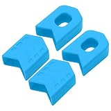 Drfeify 4PCS Silikonowe Rowerowe Obrońcy Ochranie Shockdes Crank Cank For Mountain Bikes DH na Entuzjastach Rowerowych XC (BLUE)