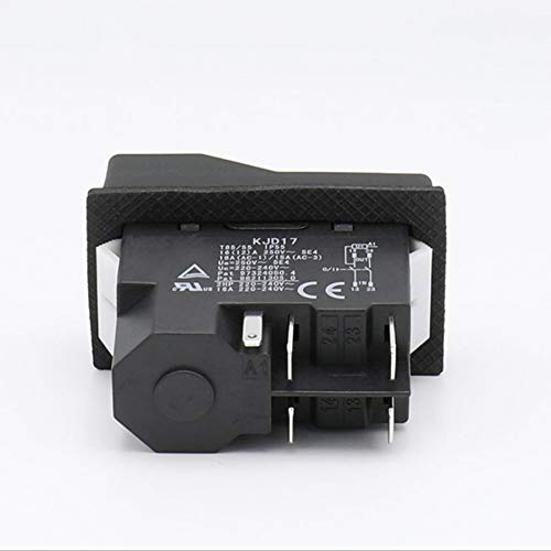 Interrupteur à Bouton-poussoir Magnétique étanche KJD17 - 5 Broches, 220-240V, IP55 Pour Sécurité Machines