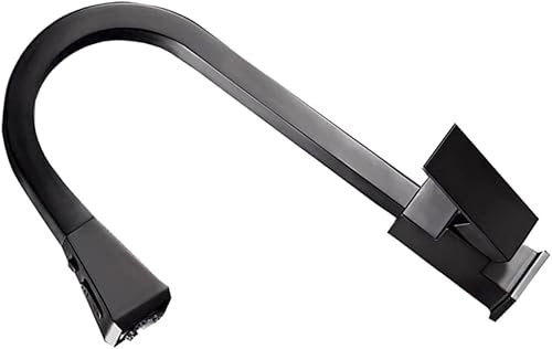 OSALADI Grifo extraíble para aspersor, grifo caliente y frío, un solo grifo, rociador elástico, cuadrado, telescópico, grifo para fregadero de