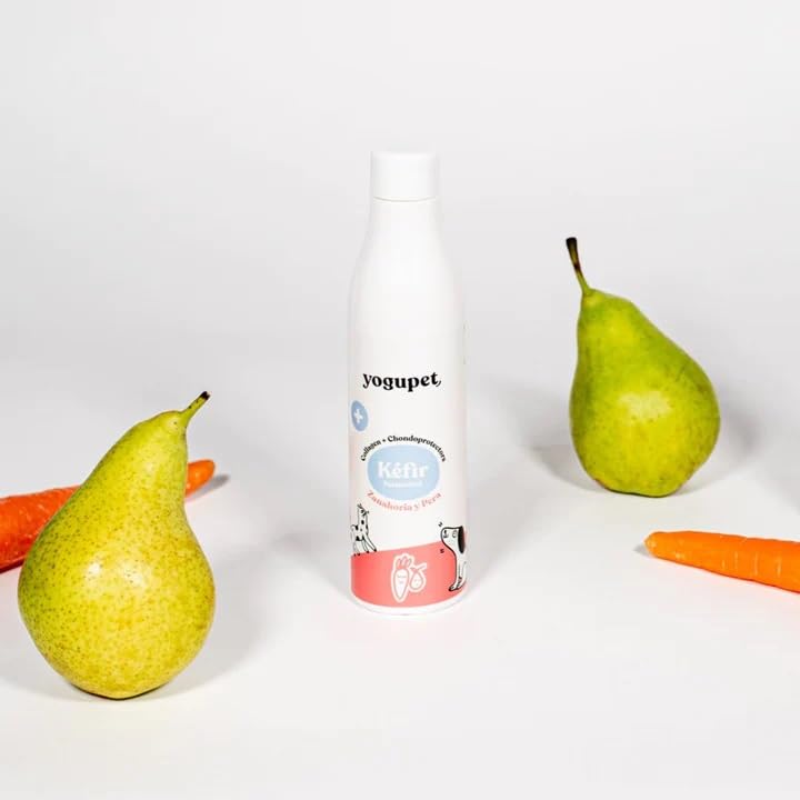 Yogupet Kefir per cani e gatti, confezione da 4 broccoli e artilli + 4 carote e pera [8 x 200 GR]