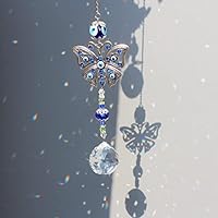 asa.amyu  K9バタフライクリスタル サンキャッチャー Amazon.co.jp: クリスタルハンギングバタフライプリズムサン