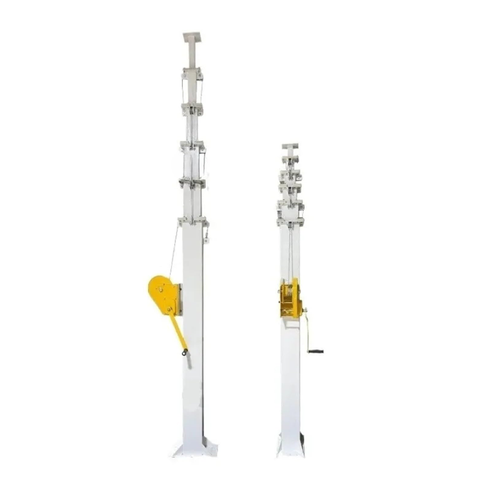 Albero idraulico galvanizzato telescopico 3M - 9M della torre del faro dell'argano elettrico for l'albero telescopico di 3M 9M