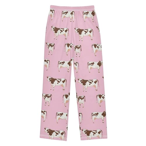 Vdsrup Cow Pajama Pants Pink Pajama Bottoms Soft Sleep Pjs Lounge Pants S2