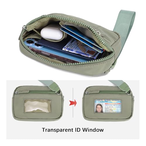 Image of Haytijoe Small Wristlet Wallets for Women Valentines Day Gifts RFID Blocking Travel Wallet Quilted Nylon Phone Purse