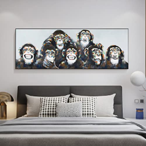 Singe graffiti street art : affiche et tableau décoration murale moderne 20x60cm