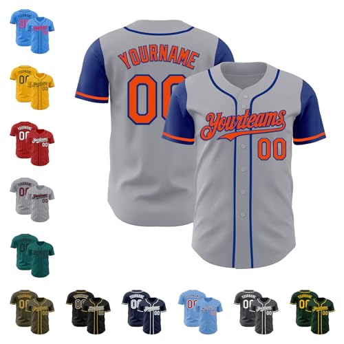 Custom Pinstripe Baseball Jersey Full-Button Softball Shirts Personalized Stitched Sports Uniforms for Men Women Youth
