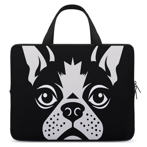 Housse ordinateur 15 pouces bouledogue français, le cadeau idéal pour les passionnés d'animaux