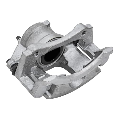 Image of Detroit Axle - FWD Front Driver Side Brake Caliper w /Bracket Replacement | for 2002-2007 Buick Rendezvous, 2001-2005 Pontiac Aztek