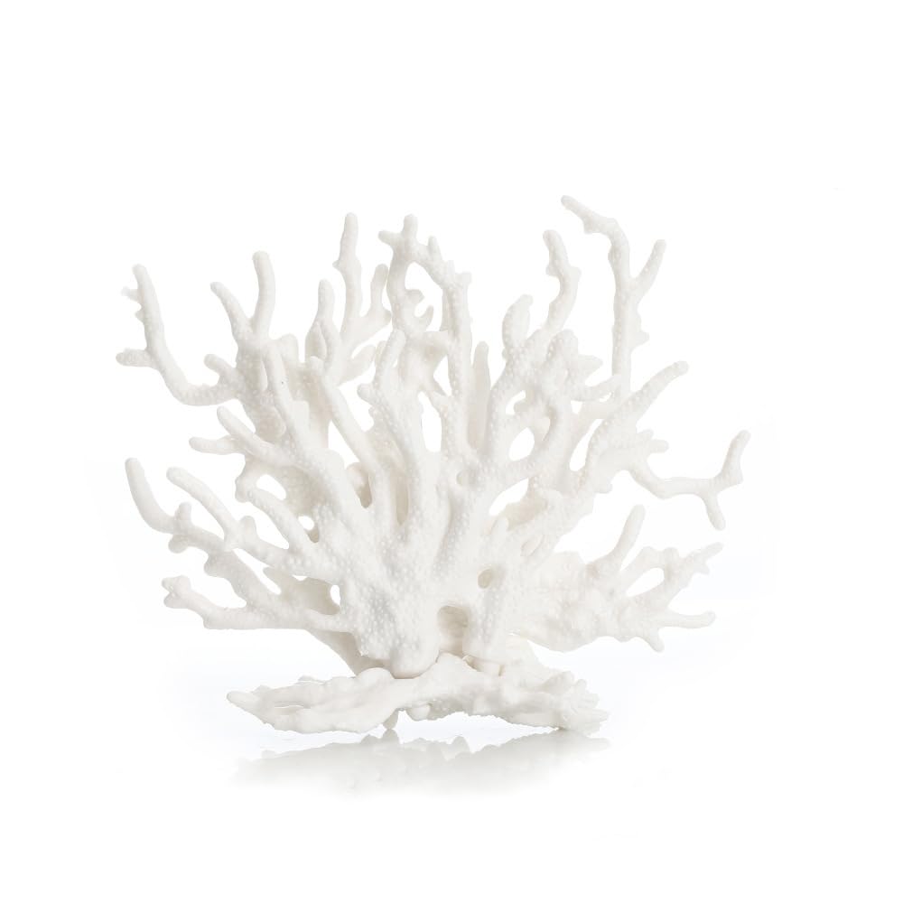WEKVLPTH Fish Tank Decorations,Aquarium Corals Decoration, Aquarium Ornaments, Fish Tank Coral, Aquarium Corals Decoration, Fish Decorations for Aquarium (1pcs, White, Medium)