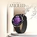 NoiseFit Diva 2 Fashion Smartwatch for Women – 36mm AMOLED Display, Sleek, Metallic Finish, Female Cycle Tracker, AI Voice Assistant, 100+ Sports, Health, 7-Day Battery (Rose Link) (Black Link)