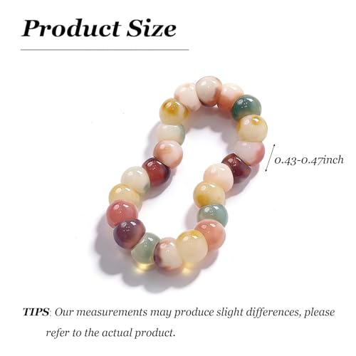 Image of Natural Bodhi Seed Bracelets Anxiety Fidget Bracelets Anxiety Relief Items Protection Healing Stretch Bodhi Fidget Bracelet for Women Men