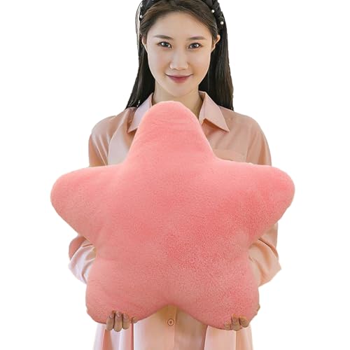 Cojín genérico de peluche con forma de estrella – Almohada mullida suave para sofá, juguete de tela acolchada | Ornamento para dormitorio, adultos, salón, guardería, coche