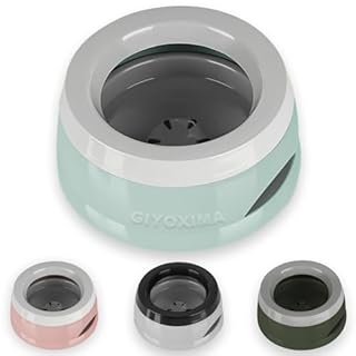 GIYOXIMA Pets No-Spill Slobber Stopper Water Bowl,Splash Proof Drinking Bowl for Home and Travel,No Messy No Drip No Sloppy Water Bowl for Sm-Med Dogs/Cats/Pets 25OZ