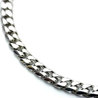 [シルバーワン] ステンレス 喜平 ネックレス [6面カット] (幅3mm～10mm)[40cm～75cm]