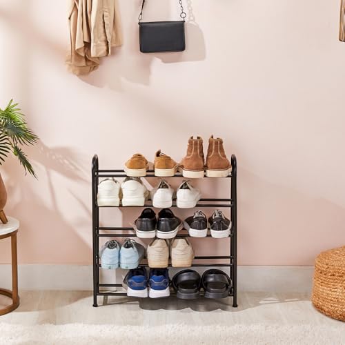 amazon basics-Shoe Rack - Adjustable for Kids/Adult Shoe Model - ...