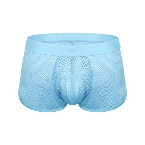 Shorts Homme Net SUKREW Breeze Blue en maille bleue marine confortable
