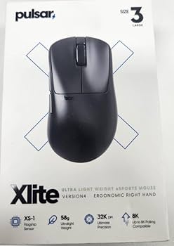マウス・トラックボール Pulsar Xlite V4 BLACK Xlite v4 Gaming Mouse - Ultimate Ergonomic Gaming Experience