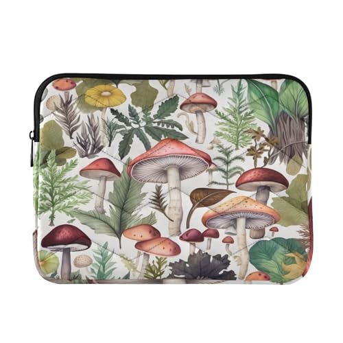 Funda Watercolor Mushrooms para portátil 13-14 pulgadas