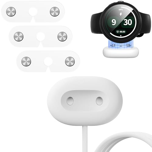 Suoman 3-Pack for Google Pixel Watch 4 Charger Aid Accessories [NO Charger] Charging with Case Semi-Transparent Matte Compatible for Pixel Watch 4 41mm/45mm Official Charger