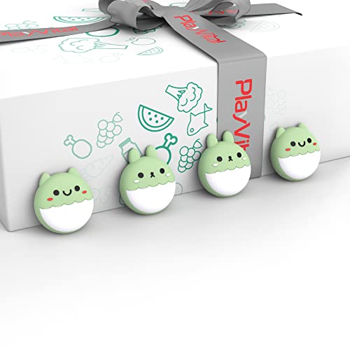 PlayVital Coelho e Esquilo Bonitos Tampas de Punho de Polegar para Controlador de PS5/4, Tampas de S