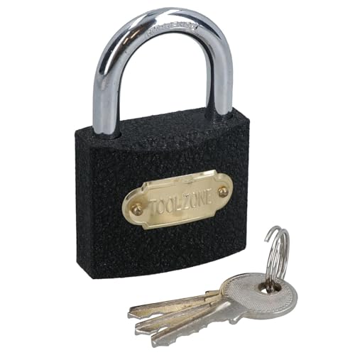 50mm Cast Iron Padlock With Hardened Shackle Padlocks Shed Gate Lock
