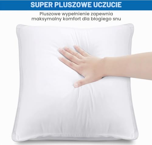 Utopia Bedding Premium Poduszki Łóżkowe (Zestaw 2 szt.), 60 x 60 cm