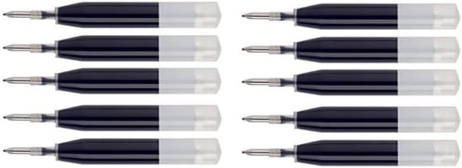 Intrepid - Recambio de tinta de gel para bolígrafo de Ion Cross y Sheaffer (10 unidades), color negro Tinta de gel negra.