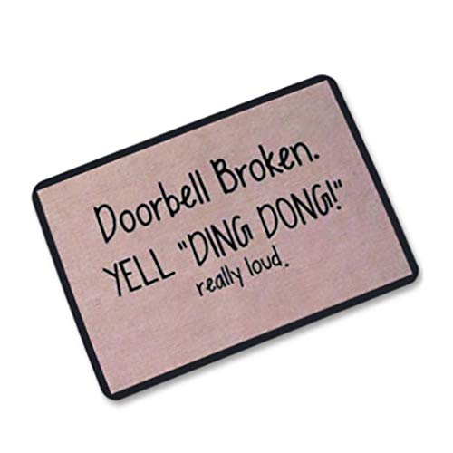Other Doormat Entrance Floor Mat with Funny words - 40cm x 60cm - Multi Color - Character Pattern