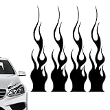 Aidon sans tracas: Évitez les surfaces poussiéreuses et nettoyez la zone de l'appliquer. Collez facilement le décalque de flamme pour les voitures avec toute confiance. Décollez simplement l'étiquette auto-adhésive et adhérez fermement à vous faire remarquer.