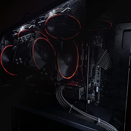 Tira de LED blanca para PC con imán y conector Molex, paquete de 2 miniatura 4