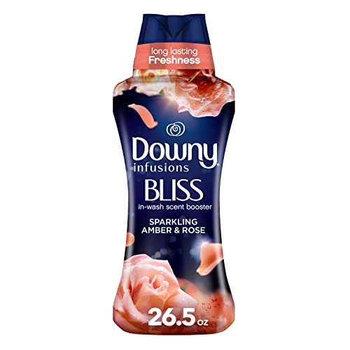 Downy Infusions Laundry Scent Booster Beads For Washer, Bliss, Sparkling Amber & Rose, 26.5 Oz #TOP10