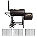 Produktbild TAINO YUMA Massiver Smoker BBQ GRILLWAGEN Holzkohle Grill 90 kg 3,5mm inkl. 3er Set Gussroste
