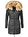 Produktbild Marikoo Damen Winter-Mantel Steppmantel Knuddelmaus (vegan hergestellt) Schwarz Gr. S