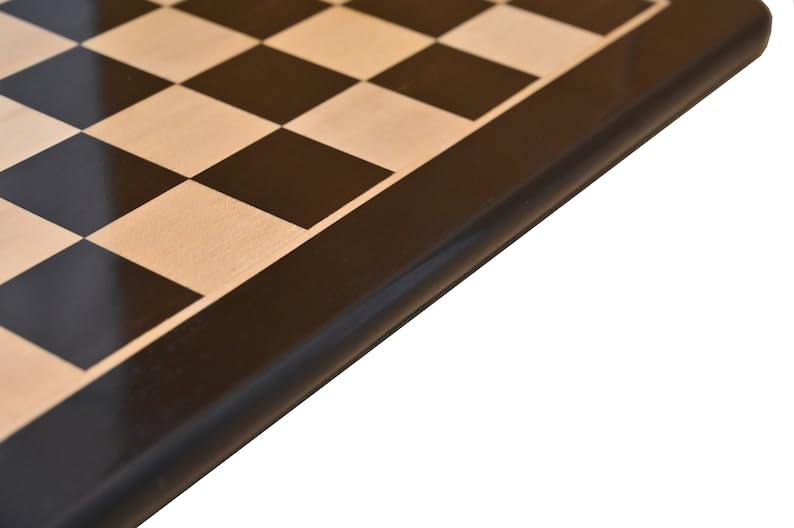 Échiquier de luxe en ébène et érable 53 cm | Finition prestige - 3