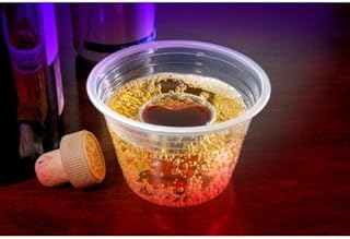 Plastic Blaster Bomb Shot Cups - 2.75 oz | Clear | Quenchers | Pack of 25