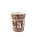 Produktbild BAMI 1000 Stück Premium Kaffeebecher, 0,2l/ 8oz. Einwegbecher, Heißgetränkbecher, mit Motiv, Coffee to go Pappbecher passt in Autogetränkehalter Hot Cup