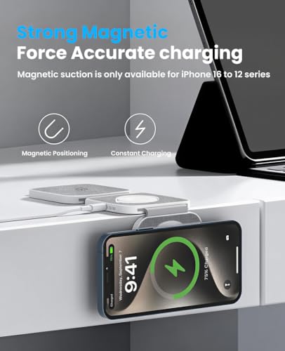 Image of ZORBES 3-in-1 Foldable Wireless Charger Compatible with Phone 17 Series
