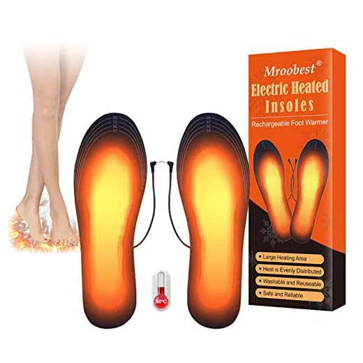 Heated Shoes Insoles, USB Thermal Insoles, Electric Shoe Heating, Rechargeable Heated Shoes Pad, Washable Winter Foot Warmers for Outdoor | Camping | Skiing | Hunting, (35-44)