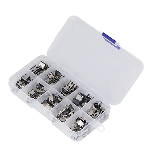 Conector USB Tipo C Hembra 100 Piezas con Estuche miniatura 6