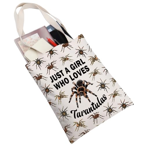 JNIAP Tarantula Spider Tote Bag Tarantula Lover Gift Tarantula Mom Gift Arachnologist Gift Spider Lover Shoulder Bag4
